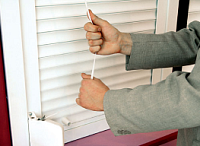 Рольставни с ленточно-шнуровым  механизмом